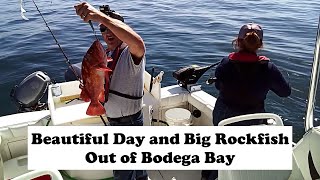 Beautiful day for catching big rockfish out of Bodega Bay [upl. by Emmalynne]