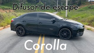 Difusor de Escapamento  Corolla [upl. by Maroj]