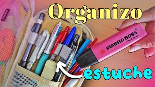 ✅ ORGANIZO EL MATERIAL ESCOLAR 📚 COMO ORGANIZO MI ESTUCHE PARA EL REGRESO A CLASES [upl. by Nahtaj]