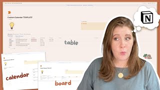 Create a Content Calendar in Notion  Content Creators [upl. by Lime704]