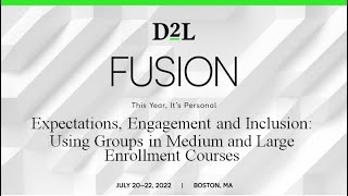 Virtual Discussion from D2L Fusion 2022 [upl. by Adiene929]