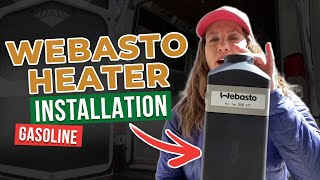 Webasto Gasoline Heater Install  Van Build  Webasto Airtop 2000 STC  Promaster Webasto Install [upl. by Bilicki]