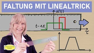 Faltung simple SchrittfürSchritt Anleitung mit dem Linealtrick Integrationsgrenzen ganz einfach [upl. by Eneloj]