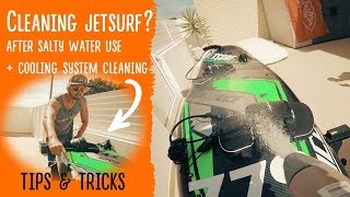 How to properly clean jetsurf after salty water use including the cooling system [upl. by Ahsen]