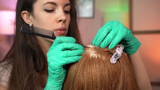 ASMR  Extremely Satisfying Dandruff Removal amp Scalp Check w Bad results not real [upl. by Eilyr]