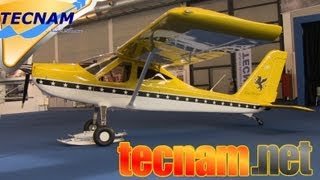 TECNAM Aircraft P92 Echo light P92 Eaglet P2008 Aero Expo Friedrichshafen [upl. by Nolly171]