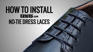 No Tie Shoelaces for Dress Shoes and How To Install [upl. by Tubb]