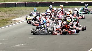 INCREDIBLE Kart race hits 250k views Super 1 2018 Rd 9 PFI Jnr TKM Final [upl. by Pansir]