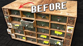 Extreme Restoration of Abandoned Workshop Cabinet [upl. by Templia]