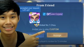 TOP 1 GLOBAL CHOU INVITES ME 1v1 NOT CLICKBAIT [upl. by Radec]