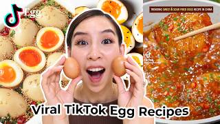 I Tried Viral Egg Recipes 🥚 [upl. by Nayrbo]