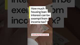 How much home loan interest exempt from Income Tax during ITR filing  Exemption home loan interest [upl. by Wilinski]