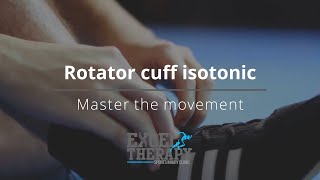 Rotator cuff isotonic exercise to strengthen bicep and rotator cuff muscles [upl. by Einra]