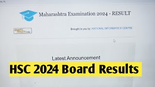 HSC 2024 Board Result Official date Class 12th Maharashtra board [upl. by Reitrac]