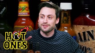 Kieran Culkin Fires Sean While Eating Spicy Wings  Hot Ones [upl. by Eirrok]