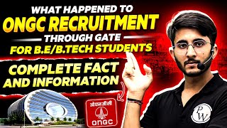 ONGC Through GATE  BE  Btech Students  Complete Fact and Information [upl. by Poree81]