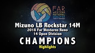 2018 Far Westerns 14 Open MizLB14M Champions Highlights [upl. by Kiran623]