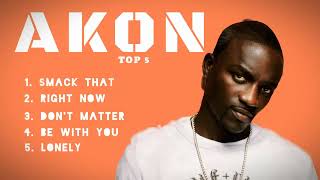 Top 5 Akon Hits [upl. by Ylekalb705]