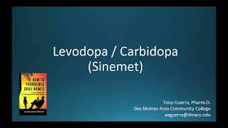 CC How to Pronounce levodopa carbidopa Sinemet Backbuilding Pharmacology [upl. by Alleram]