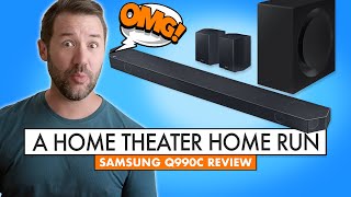 The BEST Home Theater SOUNDBAR JUST Got BETTER Samsung Q990C Review [upl. by Aihsenod]