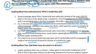 Hitler was a dictator who did not dictate  essay plan [upl. by Jessen]