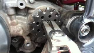 How To Change Front Sprocket  2006 RM 250 Example [upl. by Toma]