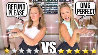 WE WENT TO A 1 STAR NAIL SALON VS 5 STAR NAIL SALON ⭐️😱😳 [upl. by Beghtol]