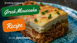 Traditional Greek Moussaka Recipe with Potatoes and Eggplants and Béchamel Sauce [upl. by Sathrum926]