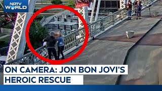 On Camera Jon Bon Jovi Saw A Woman Trying To Jump Off A Bridge What Happened Next [upl. by Tamera929]