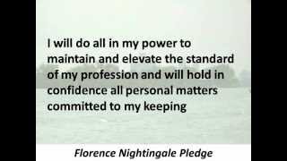 Nightingale Pledge  Hear and Read the Full Text [upl. by Suraved]