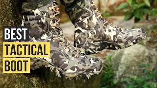 Best Tactical Boot  Military Army Men Winter Waterproof Outdoor Boots Review [upl. by Eniarrol]