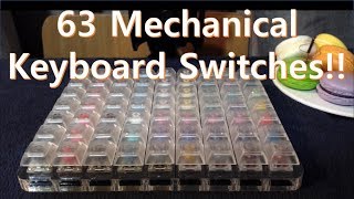 63 mechanical keyboard switches 62 kinds [upl. by Trebron738]