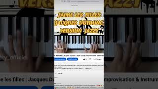 Jaime les filles  Jacques Dutronc  Version Jazzy pianocover jacquesdutronc jaimelesfilles [upl. by Ardnahs]