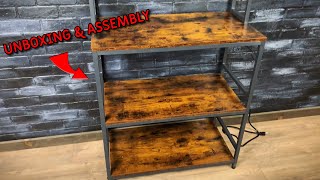 VASAGLE Kitchen Shelf Bakers Hutch  Assembly amp Review [upl. by Anrehs]