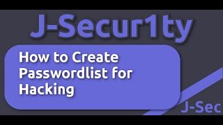 How to Create Password lists for Security Crunchpwgengpw 2016 [upl. by Egdamlat699]