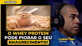 LEANDRO TWIN EXPLICA o USO de WHEY PROTEIN para EMAGRECER [upl. by Assirec114]