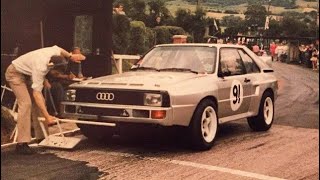 Hannu Mikkola in the Audi Sport Quattro at Shelsley Walsh [upl. by Nwahsir68]