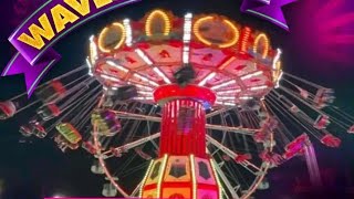 Waveswinger James Williams onride Blackburn funfair [upl. by Dlarrej728]