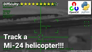 Autotrack Mi24 helicopter for SACLOS guidance  AI Computer Vision [upl. by Cris176]