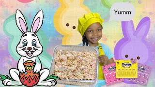 How to make Easter Peeps Rice Krispies treats [upl. by Brigham]