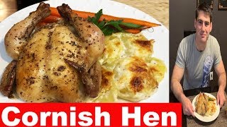 Roasted Cornish Hen and Carrots with Scalloped Potatoes [upl. by Stanly]