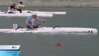 VL3 men 200 heat II 2021 ICF Paracanoe World Cup Paralympic Qualifier Szeged Hungary [upl. by Nisotawulo84]