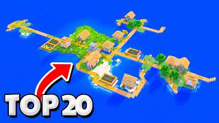 Top 20 Best VILLAGE ISLAND SEEDS for Minecraft 121 [upl. by Heeley]