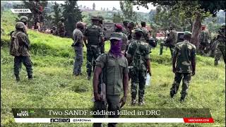 DRC Attack  Two SANDF soldiers killed three wounded in mortar explosion [upl. by Mihar]