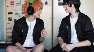 Haikyuu KageHina Whisper Challenge [upl. by Eanil]