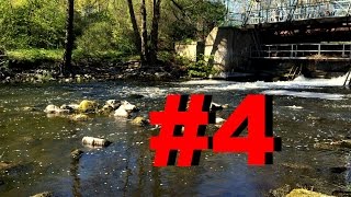 4 Fliegenfischen im Fluss mit Nymphe amp Trockenfliege auf Barsch Döbel Güster amp Co [upl. by Aicirtan]