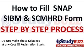 SNAP 23 registration starts How to fill SNAP form SIBM amp SCMHRD form filling  Step by step guide [upl. by Ajiram]