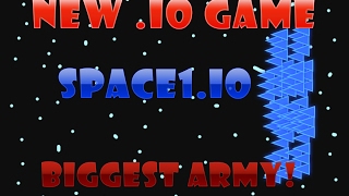 BIGGEST SPACE1IO ARMY  NEW IO GAME SPACE1IO [upl. by Hemphill]