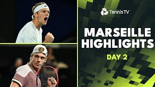 Murray Faces Machac Korda Shapovalov amp More Feature  Marseille 2024 Highlights Day 2 [upl. by Rayshell]