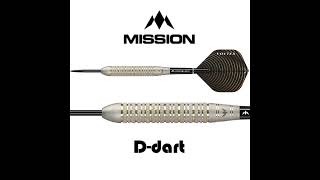 D DART STORE MISSION STEEL TIP DART  23G25G VOLTEX Silver Electro M2 Knurled Brass Steel Darts [upl. by Elram842]